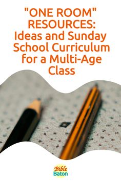 an orange and white poster with the words one room resources ideas and sunday school program for a multi - age class