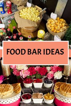 15 Fun Food Bar Ideas For Receptions And Events Lox Breakfast, Food Bar Ideas, Bagel Bar, Baked Potato Bar, Smoked Salmon Bagel, Salmon Bagel, Ice Cream Sundae Bar, Nacho Bar, Throwing A Party