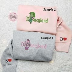 Embarrassment And Disgust Disneyland Inside Out Embroidered Couples Shirts Disney Characters Halloween, Minnie Costume, Couples Shirts, Disneyland Halloween, Cool Fathers Day Gifts, Best Mothers Day Gifts, Matching Sweaters, St Patrick's Day Gifts, Intricate Embroidery