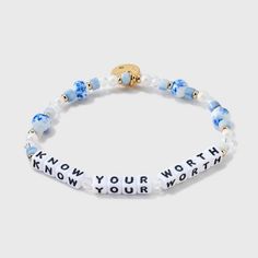 Little Words Project Know Your Worth Bracelet - S/M Word Bracelet, Knowing Your Worth, Stylish Bracelet, Diy Bracelet Designs, Sky High, Bracelet Sizes, Diy Bracelets, Bracelet Designs, Bracelet Making