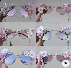 Diy Sunglasses, Flowers Peonies, Festival Sunglasses, Funky Glasses, Festival Outfits Rave, Music Festival Outfits, Festival Inspiration, Festival Costumes