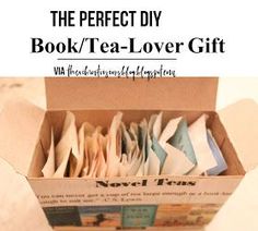 the perfect diy book / tea - lover gift via household living and appreciation by noveltea