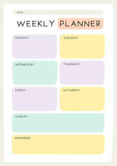 Pastel Playful Daily Weekly Monthly Planner - Personal Daily Planner, Best Weekly Planner, Canva Planner, Daily Planner Inserts, Free Digital Planner, Study Planner Printable, Daily Weekly Monthly Planner, Samsung Notes, Monthly Planner Template