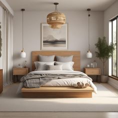 🛏️ Cozy bedroom vibes! Wooden bed & matching side tables add warmth. 🌿 Potted plant for freshness. 🖼️ Calming landscape art. 🎨 Soft neutrals & textures make it relax-ready. Love the woven light fixture! 🌟 Natural light boosts that airy feel. #BedroomGoals #HomeDecor #NeutralPalette 🌤️
#odastudioAI #odaAIstudio #odastudio
#bedroomdecor #bedroomdesign #bedroomideas #bedroominspiration #masterbedroom #cozybedroom #modernbedroom #minimalistbedroom #bedroomstyle #bedroomfurniture Scandinavian Bedroom Minimalist, Woven Light Fixture, Scandinavian Light Fixtures, Scandinavian Interior Bedroom, Interior Bedroom Design, Bedroom Vibes, Bedroom Trends, Bedroom Light Fixtures, Interior Bedroom