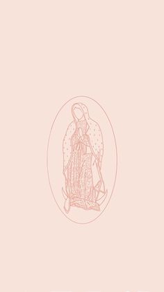 an image of the virgin mary on a pink background with text that reads, i love jesus