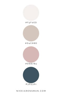 the different shades of paint in this color scheme are shown on white paper with black and gray