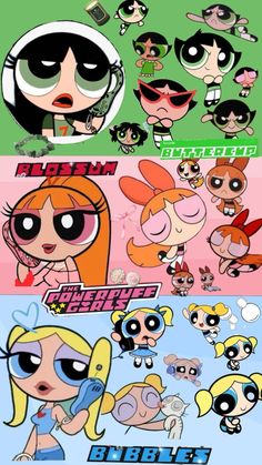 the powerpuff girls cartoon characters