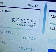 a computer screen showing the balance and cost of an appliance for $ 3, 350 / 662