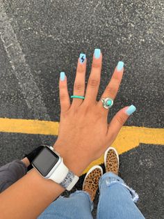 Short Edgy Nail Ideas, Western Simple Nails, Koe Wetzel Nail Ideas, Red Boho Nails, Cute Western Nails Acrylic, Boho Western Nails Simple, Punchy Acrylic Nails, Nail Inspo Western, Punchy Western Nails Acrylic