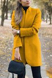 Woolen Coat Woman, Straight Clothes, Elegant Coats, Casual Cardigans, Long Sleeves Coats, Woolen Coat, Belarus, Look Casual, Barbados