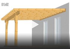 an image of a wooden pergolated structure