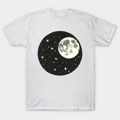 Happy moon, happy you :) -- Choose from our vast selection of Crewneck and V-Neck T-Shirts to match with your favorite design to make the perfect graphic T-Shirt. Pick your favorite: Classic, Boxy, Tri-Blend, V-Neck, or Premium. Customize your color! For men and women. The Moon, V Neck T Shirt, Graphic T Shirt, Graphic Tshirt, Moon, Crew Neck, Men And Women, For Men, V Neck