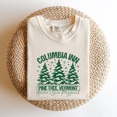 Columbia Inn Pine Tree Vermont Christmas Shirt - Christmas Tree Shirt - Merry Christmas Tee - Always A White Christmas Shirt - Xmas Gift How can I order? 1️) Please review all the information provided before placing an order 2️) Select the shirt type and size. 3️) Select the color of the shirt using the following options. 4️) Need more Items? Add the current item in the cart. And If you like to add more items to your order please press the back button and repeat steps 1-4 again. 5️) Once all your desired items are in your cart you may complete your order by entering your payment method, desired shipping address and click submit When will my product arrive? Processing Time: 1-3 days During holidays please expect delays as the amount of orders are slightly higher than usual, although we will Vermont Christmas, A White Christmas, Christmas Tree Shirt, Tree Shirt, Christmas Tees, Pine Tree, Christmas Shirt, White Christmas, Xmas Gifts