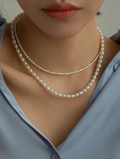 Editor's NotesJewelry collection from LUNNE will flatter any look gracefully.- Strands of pearl necklace- Freshwater pearl- Classic and luxurious- (3) different sizes of pearl options- Irregular shaped pearls- Extender chainMeasurement (in.)- Length: 14 in. + 2.4 in. ExtenderComposition & Care- 925 Silver, 18K Gold Plated, Freshwater Pearl- Avoid direct heat and moisture- Wipe with a dry clothDesigner- by LUNNE Classic Pearl Necklace, Couture Jewelry, Sea Pearls, Pearl Choker, Freshwater Pearl Necklaces, Accessories Jewelry Necklace, Women Accessories Jewelry, Pearl Jewelry, Fresh Water