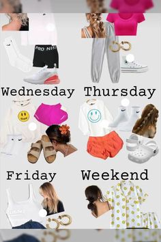 outfit ideas for a week Outfits For The Week, Cute Easy Outfits For School, Simple Outfits For School, Preppy Inspiration, Preppy Summer Outfits, Casual Outfits For Teens, Casual Preppy Outfits, Trendy Outfits For Teens