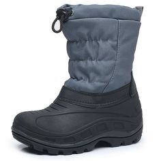 Boys Girls Snow Boots Outdoor Slip Resistant Insulated Waterproof Winter Snow Boots Size: 11.5 Little Kid.  Color: Black.  Gender: male.  Age Group: kids. Cold Weather Shoes, Girls Snow Boots, Kids Snow Boots, Enjoy Winter, Winter Gear, Winter Snow Boots, Winter Activities, Outdoor Wear, Big Kid