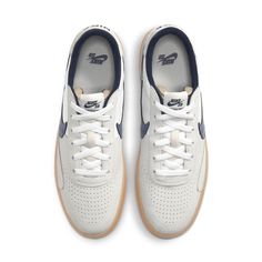 Nike Heritage Vulc SB 'Summit White Navy' Summit White/White/Gum Light Brown/Navy CD5010-102 Casual White Sneakers, Skate Vibes, Fashion Infographic, Fashion Tennis Shoes, Mens Business Casual Outfits, Vintage Skate, White Sneakers Men, Nike Fashion Shoes, Sneaker Magazine