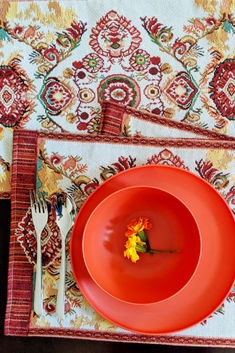 paisley floral damask orange yellow burgundy Fall autumn thanksgiving fall kitchen dining table decor decoration table setting. fall decor ideas fall room aesthetic fall decor fall apartment decor fall party ideas fall decorations vintage fall decor fall ideas Halloween Burgundy And Orange, Thanksgiving Dinners, Tapestry Woven, Food Stains, Paisley Design, Tapestry Weaving, Placemat Sets, Thanksgiving Decorations, Rococo