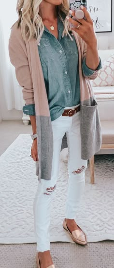 Outfits Primavera, Mode Tips, Womens Outfits, Perfect Fall Outfit, Legging Outfits, Womens Jewelry, Cardigan Outfits, Cute Fall Outfits, Jewelry Outfit