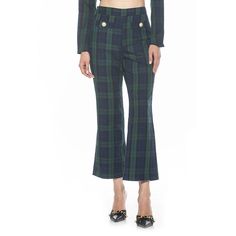 These women's plaid pants from ALEXIA ADMORE are a must-have for your closet. Click on this WOMEN'S GUIDE to find the perfect fit and more! These women's plaid pants from ALEXIA ADMORE are a must-have for your closet. Click on this WOMEN'S GUIDE to find the perfect fit and more! FEATURES Zipper closure 2 front non-functional pockets Fully linedFIT & SIZING Midrise sits on the high hip Wide leg opening Contour waistband 20 1/2-in. leg opening 27 1/2-in. inseamFABRIC & CARE Polyester Lining: Polye Plaid Wide Leg Pants, Plaid Pants Women, Tweed Pants, Blue Boots, Stylish Pants, Bootcut Pants, Plaid Pants, Womens Clothing Sizes, Green Plaid