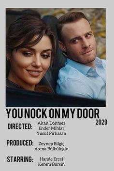 the poster for younock on my door shows two people in a car, one smiling and