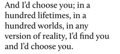 a poem written in black and white with the words i'm not afraid to choose you