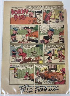 an old comic strip from the 1950's