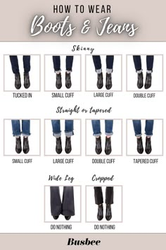 Winter Outfits Boots Jeans, Plus Size Jeans And Boots Outfit, What Boots With What Jeans, Cuff Jeans With Ankle Boots, How To Cuff Jeans With Ankle Boots, How To Style Ankle Boots With Jeans, How To Wear Jeans With Ankle Boots, How To Wear Ankle Boots With A Dress, How To Wear Ankle Boots With Jeans