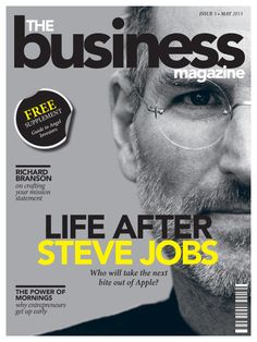 steve jobs on the cover of business magazine