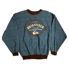 Vintage 80s 90s Usa Made Quiksilver Surf Wear Sweatshirt Nos Puff Paint Men’s M. Judge Condition By Photos, Sold As Is. Message With Any Questions. Fits Bigger Than A Size Medium! Tagged M Measurements: 24” Pit To Pit & 27” Collar To Hem (See Photos) Surfer Clothes, Red Cable Knit Sweater, Red And Black Shirt, Geometric Sweater, Puff Paint, 90s Sweatshirt, Plaid Pullover, 80s Mens, Streetwear Mens