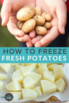 how to freeze fresh potatoes in the microwave or on the stove for dinner and dessert