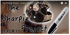 the sharpeie project episode 3 - custom motorcycle helmet and sticker decal set