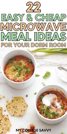 These dorm microwave mug meal ideas look amazing!! Definitely trying some of these this semester. Microwave Cooking Ideas, Microwave Meals For College Students, College Dorm Cooking Recipes, College Dorm Recipes Microwave, Healthy College Dorm Meals, College Dorm Dinner Ideas, High Protein Dorm Meals, Microwave Healthy Meals, Dorm Friendly Meals