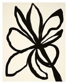 a black and white drawing of a flower with long, thin lines on the petals