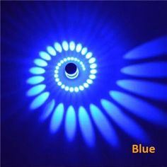 an image of a blue light in the dark