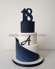 Geometric Cake Design, Simple Fondant Cake, 1st Year Cake, Elegant Cake Design, Unique Cakes Designs, Geometric Cake, Birthday Cake Decorating Ideas, Dad Birthday Cakes, Fondant Cake Designs