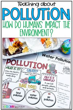 an image of pollution with text that reads, how do humans impact the environment?