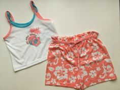 Beachy Clothes, Summer Thrift, Hibiscus Design, Clothes Beach, Mary Kate And Ashley, Orange Hibiscus, Strappy Tank Top, Upcycle Clothes Diy, So Cal