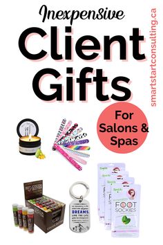 Esthetician Client Gift Ideas, Nail Tech Client Gifts, Gifts For Massage Clients, Nail Salon Gift Ideas, Skin Care Gifts Ideas, Small Spa Business Ideas, Hair Salon Goodie Bag Ideas, Mini Spa Kit Diy Gift Ideas, Client Gifts Salon