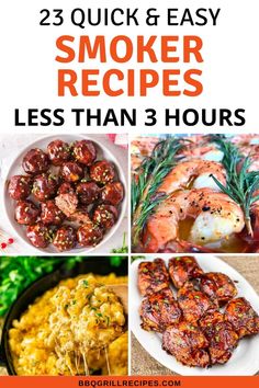 25 quick and easy smoker recipes for less than 3 hours