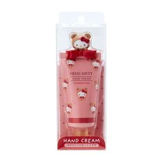 hello kitty hand cream in pink packaging