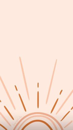 an orange and white background with sunbursts in the middle, on top of a pink wall