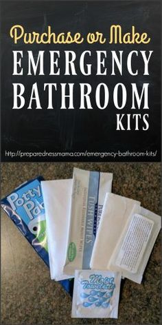 Bathroom Emergency Kit, Survival Bag, Money Savers, Camp Camp