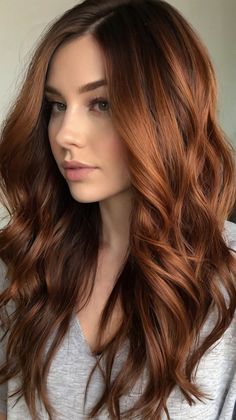 fall hair colors dark copper