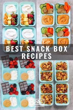 the best snack box recipes for kids to make and eat in their lunchboxs