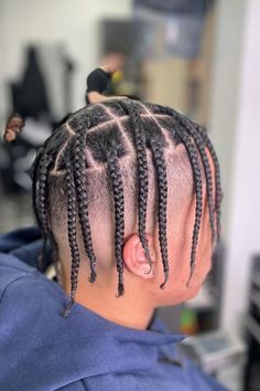 Braided Styles For Men, Male Braided Hairstyles, Braid Hairstyles For Men, Boy Box Braids, Men's Braids, Male Braids, Box Braids Men, Braids With Fade, Braided Man Bun