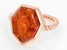 Timna Jewelry Collection™ 12x10mm Fancy Shape Orange Sunstone Copper Solitaire Ring. Measures approximately .59"L x .66"W. Not sizeable. Fantasy Jewelry, Solitaire Ring, Jewelry Collection, Jewelry Rings, Copper, Orange, Ring, Jewellery Rings