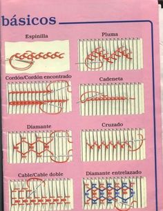 a book with different types of stitches on it