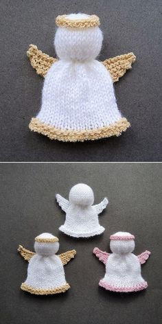 crocheted angel hats for babies and toddlers to knit in the fall or winter