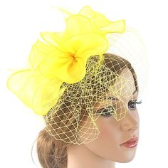 Category:Headpiece,Headbands,Headwear; Embellishment:Appliques,Feather,Split Joint,Pure Color,Trim,Tulle; Gender:Women's; Quantity:1 PC; Style:Handmade,Elegant,Vintage Style,Vintage; Hats Category:Fedora Hat,Floppy Hat,Veil Hat; Occasion:Party / Evening,Holiday,Tea Party,Horse Race,Ladies Day; Material:Polyester / Polyamide,Organza; Front page:WE; Shipping Weight:0.12; Listing Date:02/15/2023; Head Circumference: Hat Veil, Veil Hat, Hat Tea Party, Veiled Hats, Feather Hair Clips, Club Hairstyles, Horse Race, Elegant Hats, Bridal Hair Flowers